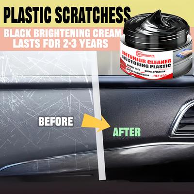 Multi-purpose Plastic Polish - One-piece Leather & Rubber Care Cream, Tire Brightening Wax, Interior Car Polish