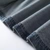 Korean Retro Color Block Lapel Pocket Denim Jacket - Women's Long Sleeve Autumn Style