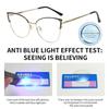 Damen Blaulichtfilter Katzenaugenbrille Optische Brille Brille Optische Brille Computerbrille Augenschutz Brille