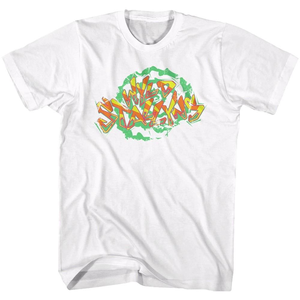 

Bill & Ted s Excellent Adventure Movie Wyld Stallyns Colorful Logo Men s T shirt M