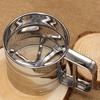 1 pcs Cup Shape Flour Sieve Stainless Steel Mesh Flour Sifter Mechanical Baking Icing Sugar Shaker S