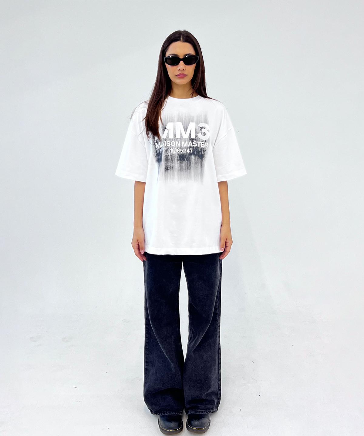 Maison Master Mm3 Pigment Logo T-Shirt White/48(M)