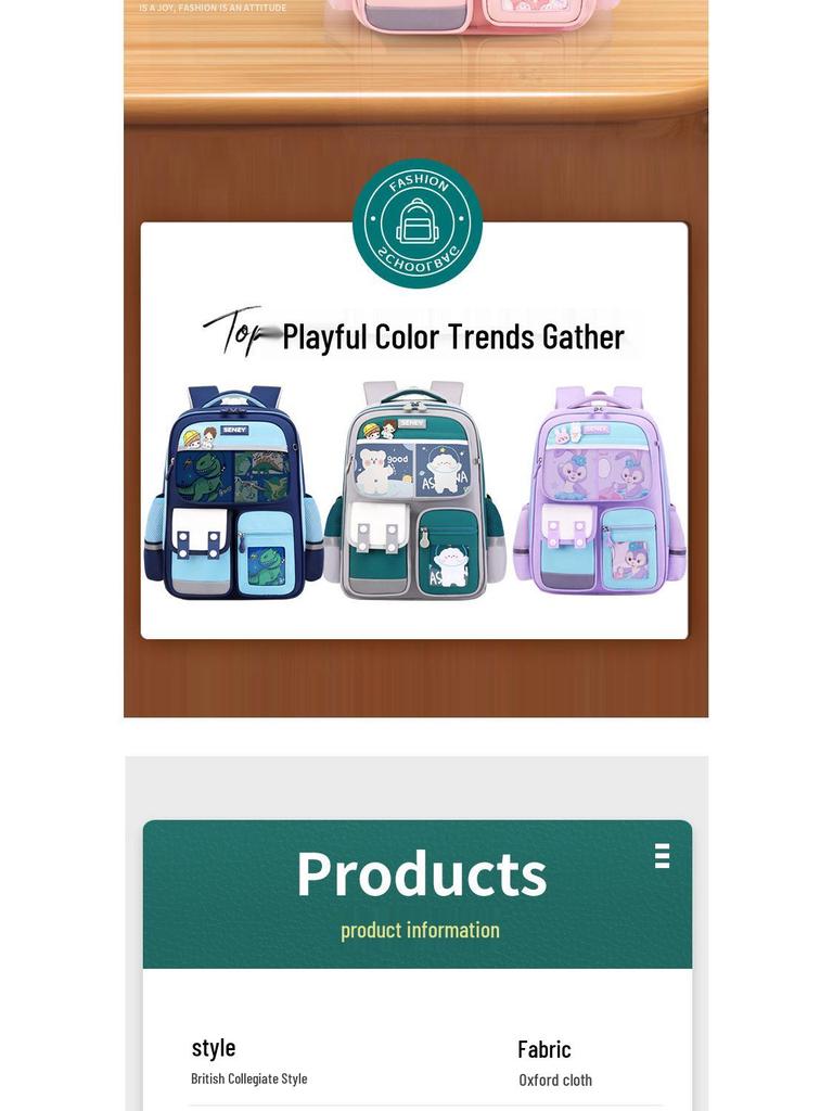 Dziecięcy plecak z kreskówką - Duża pojemność, lekki, wsparcie kręgosłupa, dwuramienny dla klas 1-6