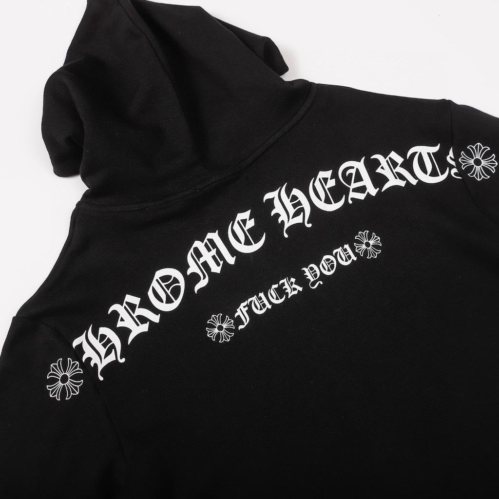 830 CHROME HEARTS 2025 Toamnă și Iarnă Nou Hanorac cu Fermoar cu Glugă cu Logo Stil Clasic Mărimi Mari, Potrivit pentru Purtat în Cuplu