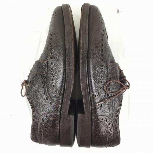 LNDVAY & SCHWACZ Wingtip Business Shoes Size 41 25.5-26.0 Dark Brown(USED)