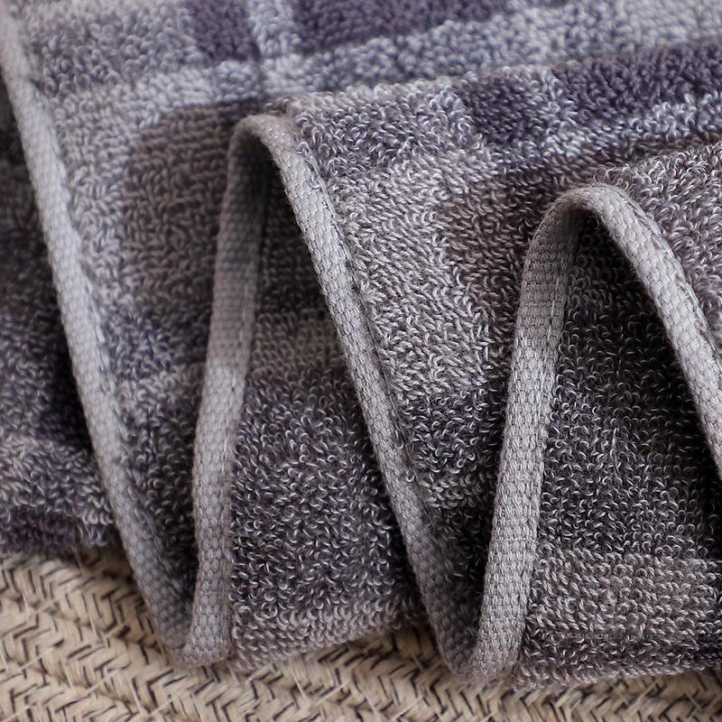 Asciugamano a Quadri in Cotone Stile Giapponese Asciugamano Viso da Bagno Stile Britannico Super Assorbente Asciugamano per B&B Hotel