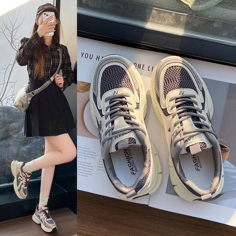 

Женская обувь на толстой подошве, женская повседневная спортивная обувь на мягкой подошве, увеличивающая рост 40 серый