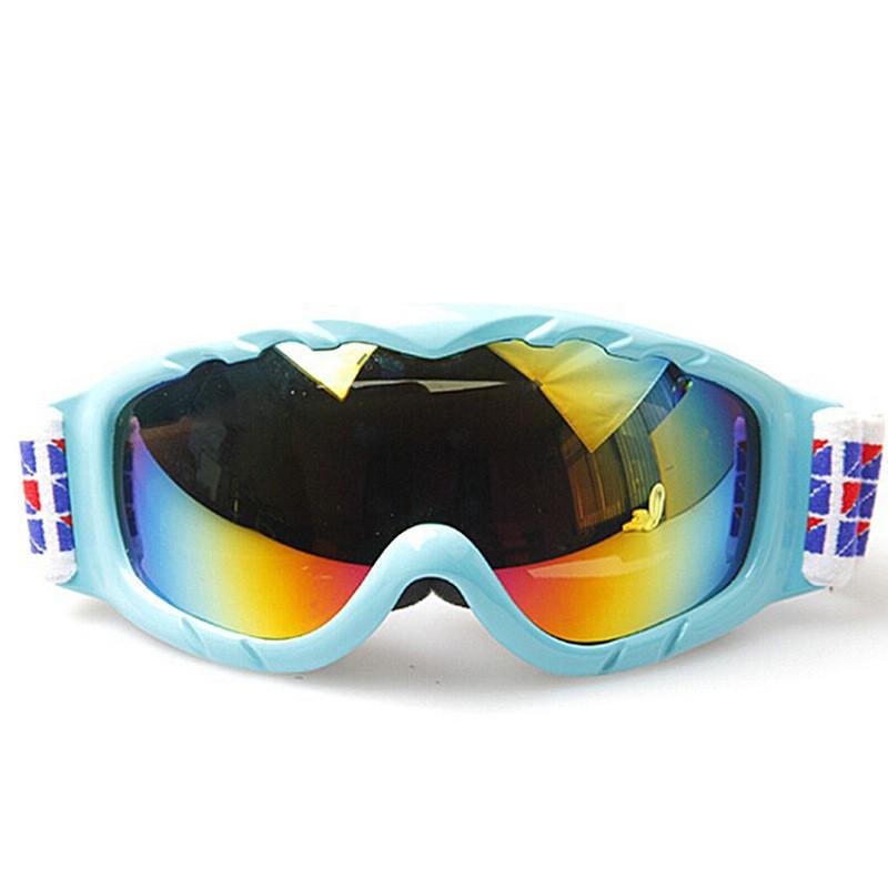 OBAOLAY H035 Kids Double-Layer Anti-Fog Ski Goggles Winter Snow Sports Protection With Insert Compatibility Thin Mint Green