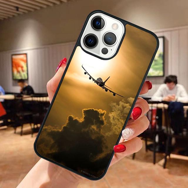 Airplane Sunrise Aircraft Phone Case For iPhone 17 Air 13 12 14 15 16 For Apple iPhone 17 Air Pro Max Plus Coque