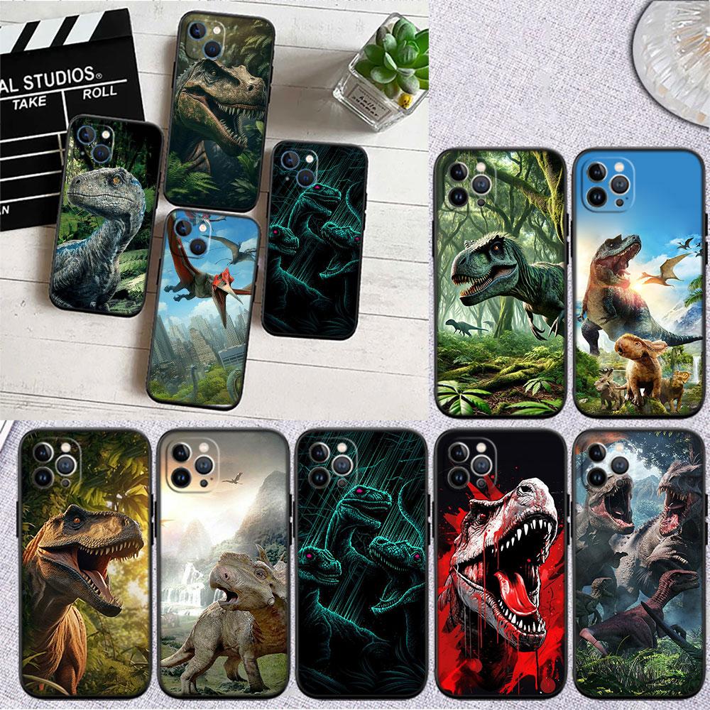 LO31 Dinosaur Soft Shell Phone Case for Redmi Note 13 14 Pro+ Plus A3 A3X 13X 13C 13R 14S 14C 14R