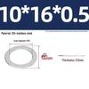 304 Stainless Steel Ultra-Thin Flat Washers - Available in Thickness: 0.1mm, 0.2mm, 0.3mm, 0.5mm