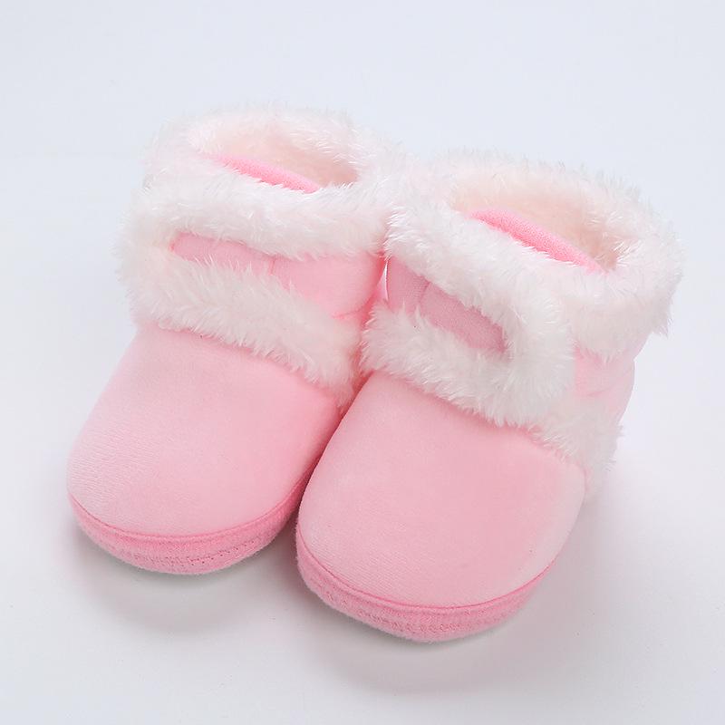 Handmade Soft Sole Winter Shoes for Infants & Toddlers - Non-Slip Velvet Cotton Socks