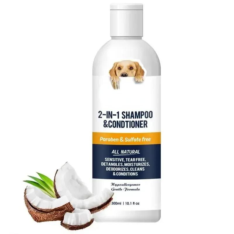 Puppy Shampoo And Conditioner 2 In 1 Natural Moisturizing Shampoo Moisturizing Dog Shampoo For Sensitive Skin PH Balanced