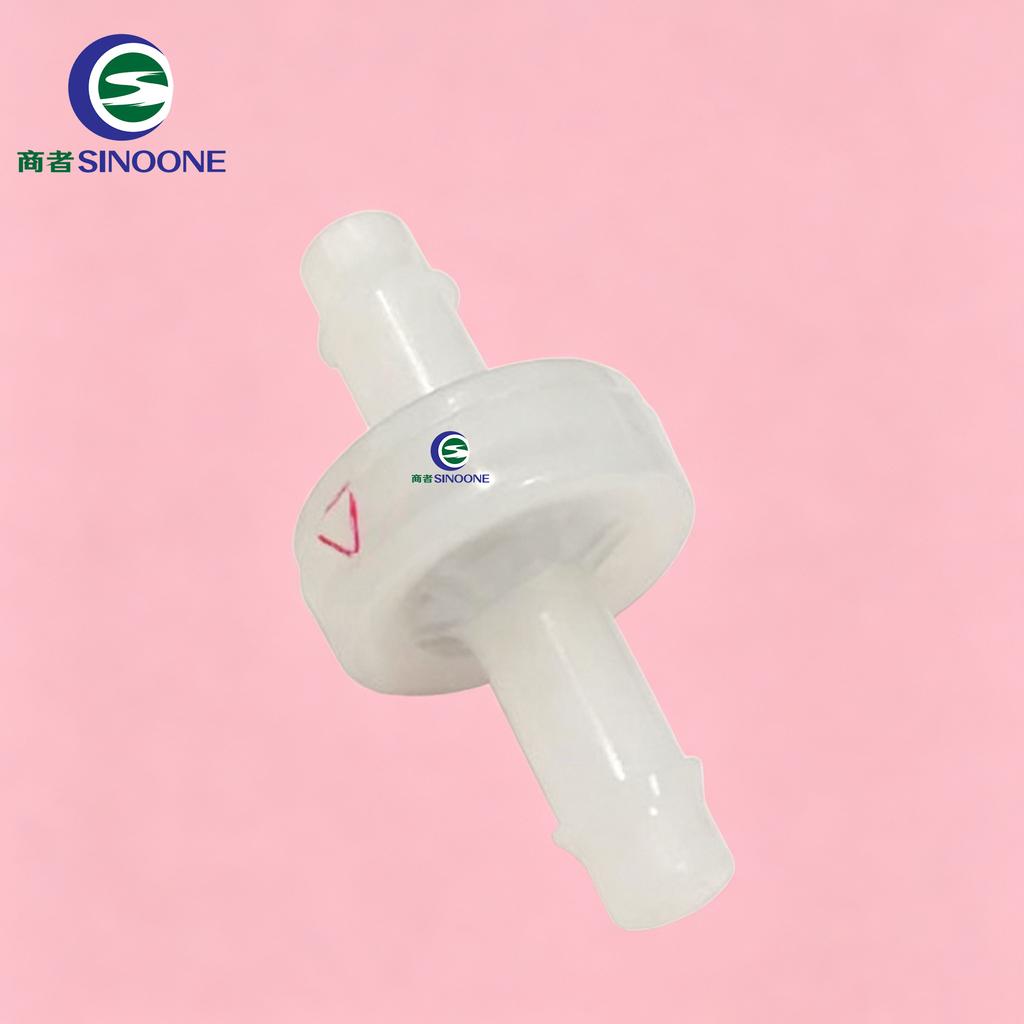 Ozone Resistant1/4" PVDF Body Ozone FKM Diaphragm Check Valve Low Permeability and Leak-free One-way Sealing Ozone Resistant