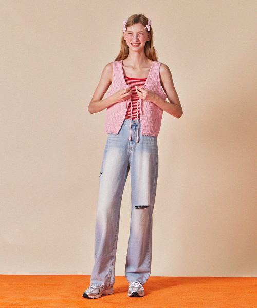 HAINT Forel Cut Wide Denim Pants