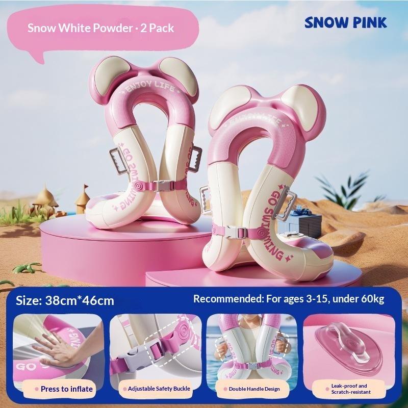Inflatable Kids Underarm Swim Ring Safety Float Belt Hand Free Swimming Training Floats For Children Pool Beach Water Sports