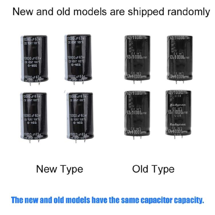 35x50mm/35x50mm/30x60mm/35x45mm/35x40mm 10000uF Electrolytic Capacitor 63V Power Supply Circuit Equipment Accessories