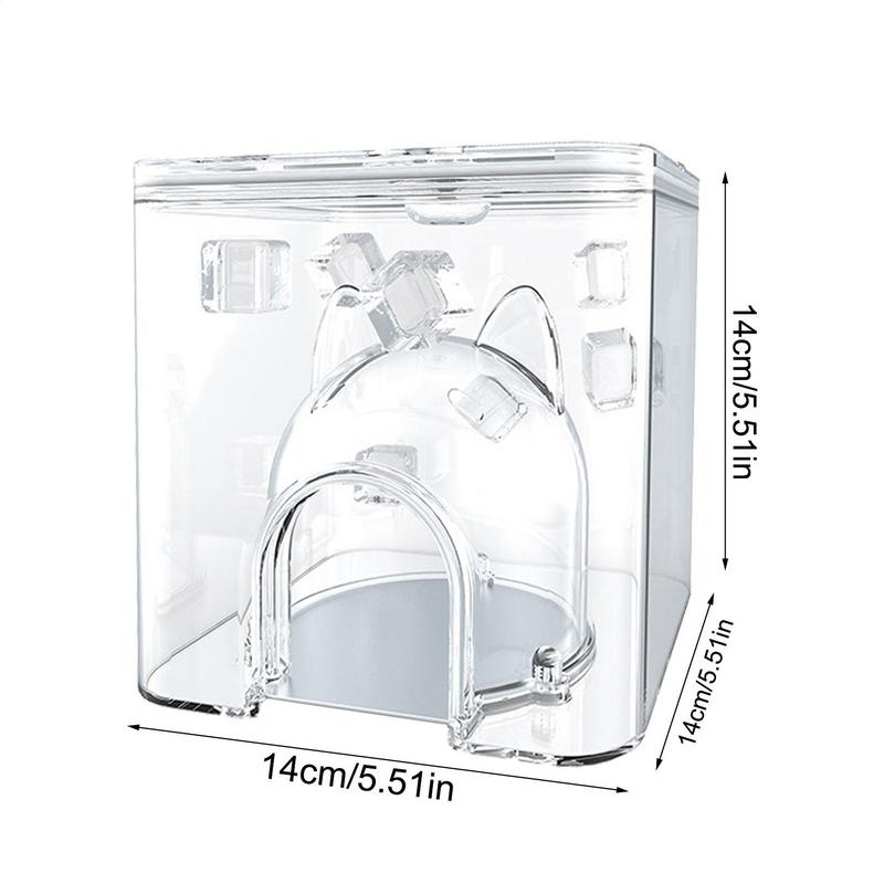 Transparent Water Cube Hamster Cooling House Igloo Playpen Shelter Hideout House Summer Mini Nest Pet Supplies For Small Pets