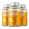 Vitamin D3 capsules, promote calcium absorption, support immune health, nutritional supplement, suitable for both men and women.