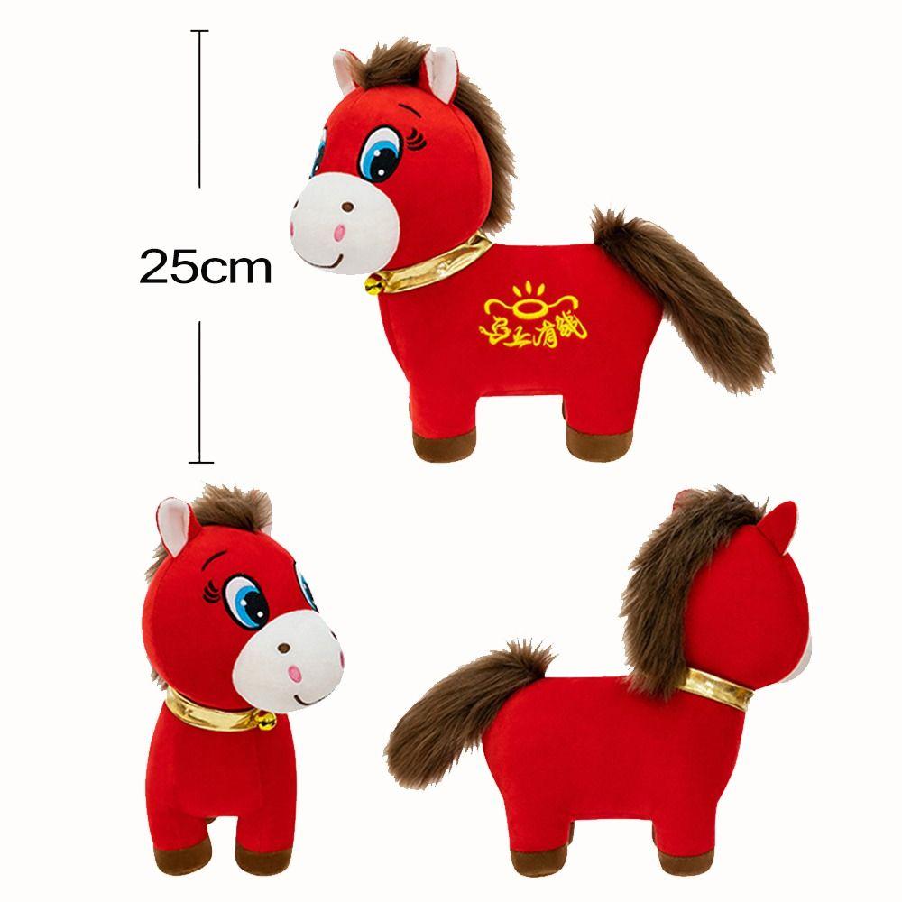 Stuffed Animal Plush Stuffed Animal Toy Plush New Year Blessing Souvenir Chinese Year of The Horse