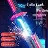 Interactive Glowing Lightsaber Toy - Double-Bladed with Spark and Fire Effects