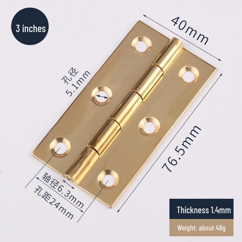 Small Copper Core Cabinet Hinges for Furniture and Gift Boxes