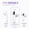 3/1Pairs Silicone Eartips Earhooks for Apple AirPods 4, Soft Anti-Lost Anti-Drop Earbuds Tips Replacement