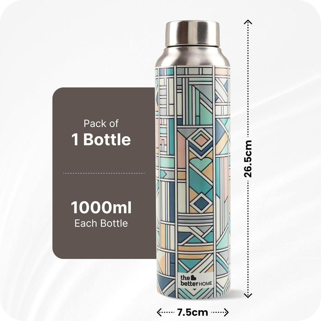 Stainless Steel Water Bottle -1 (Pastel), 950 Ml