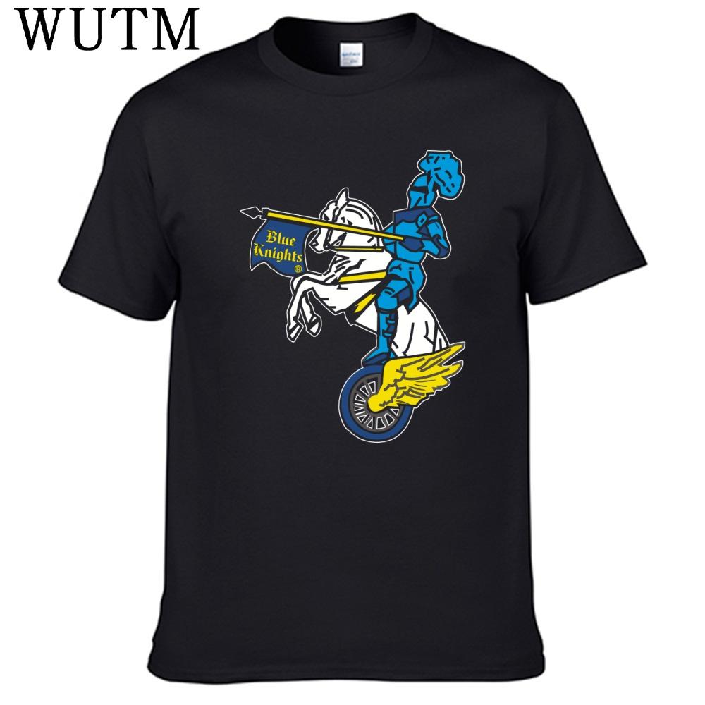 Blue Knights T Shirt 100 Cotton Men Shirt