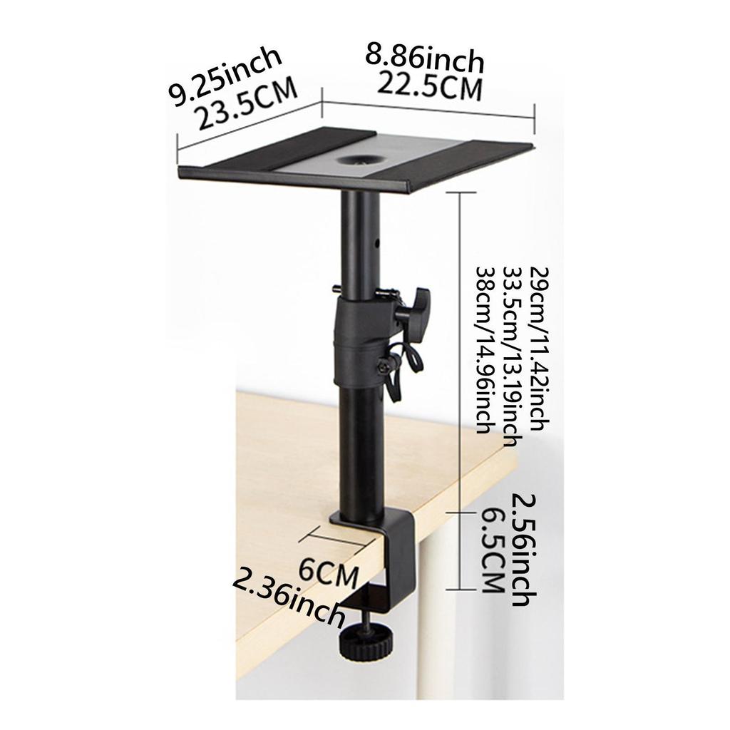 Stand, Speaker Holder with Adjustable Height for Home Use