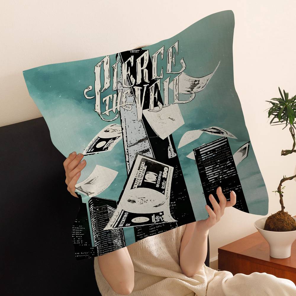 Pierce The Veil Music Band 45*45cm Cushion Cover Pillow Cover Decor Pillowcase Home Pillowcase for Couch Pillow
