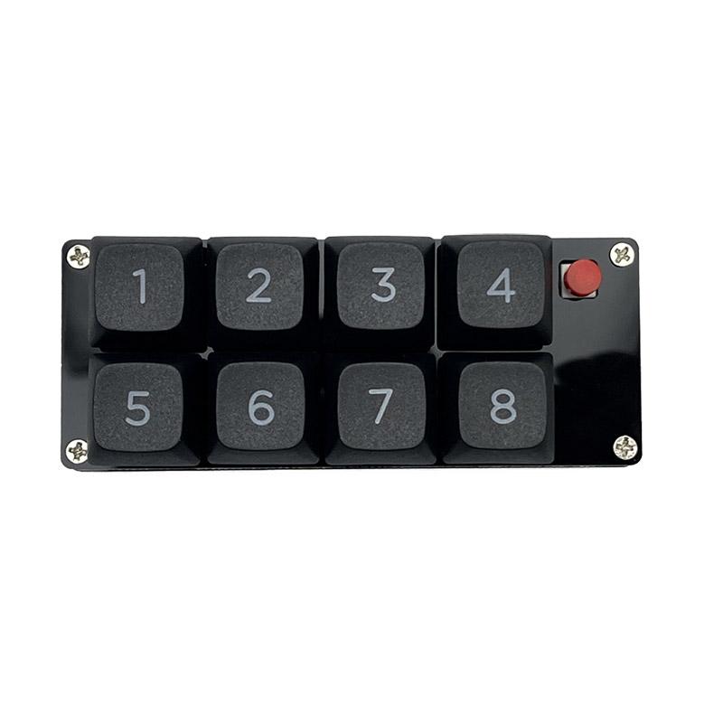 USB-C Wired Mechanical Gaming Keyboard 8Keys Mini Keypad 4 Color RGB Light Customize Programmable Macro Keyboard Numeric Keypad