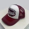 New Unisex American Hip-hop Letter Embroidery Baseball Hats Sunshade Color Block Breathable Street Trucker Caps Versatile Mesh