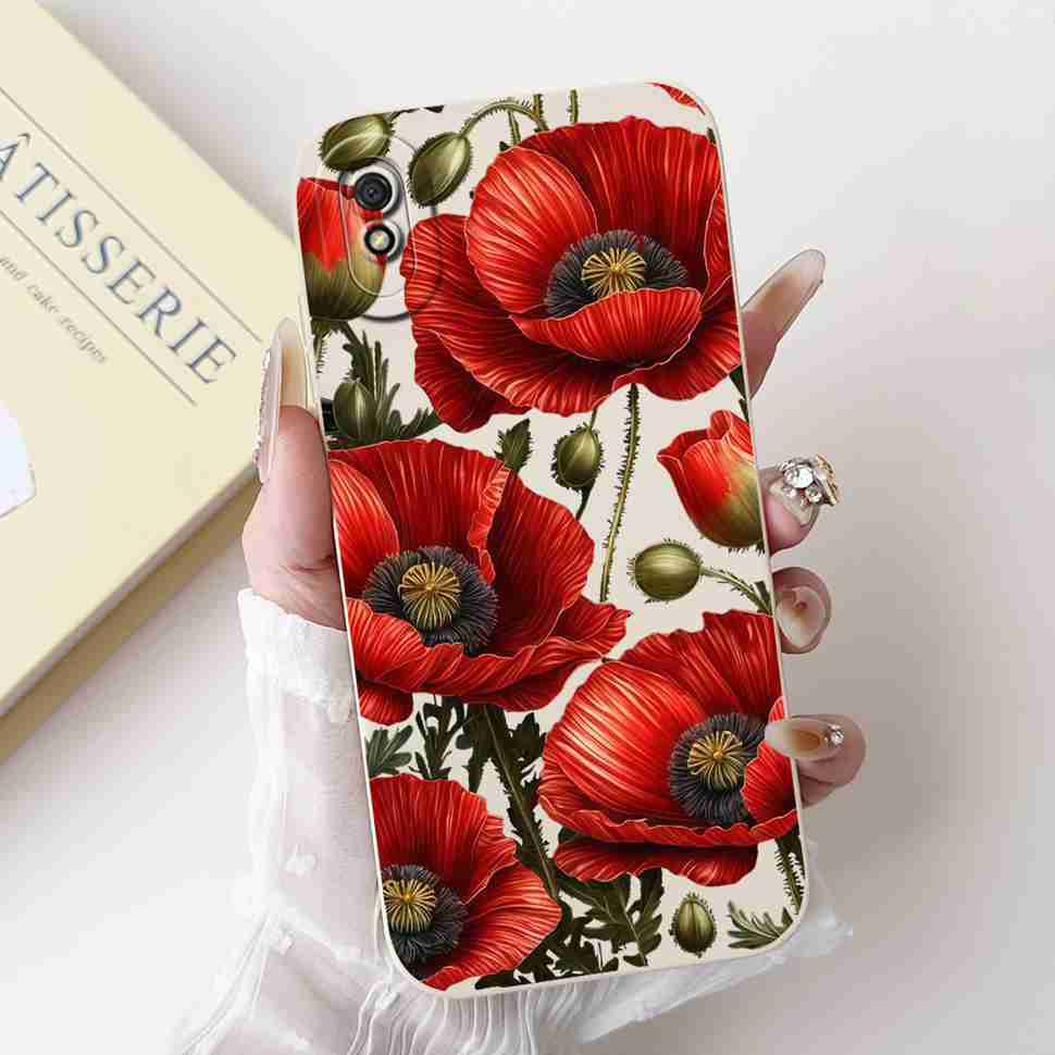 Nuova Cover Per Redmi 9A M2006C3LG Ragazza alla Moda Fiocco Rosa Cover Morbida in Silicone Per Xiaomi Redmi 9AT 9 A 6.53" Custodia per Telefono Antiurto