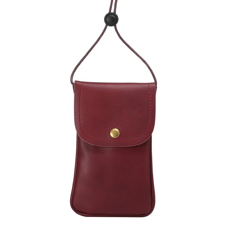 Women's Cute Mini Leather Crossbody Phone Bag - Korean Fashion Trend