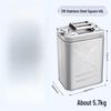 Jun Ding Ying 40L 316 Stainless Steel Square Fuel Drum