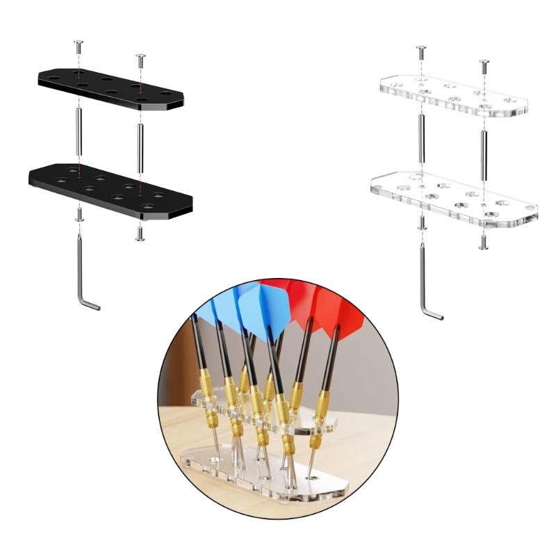 Clear Shatterproof Darted Board Holder For Sports Enthusiasts And Collectors Acrylic Storage Stand For Home Use