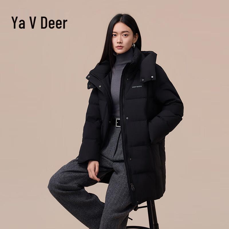 

Yalu Women s Mid-Length Thickened Down Jacket L