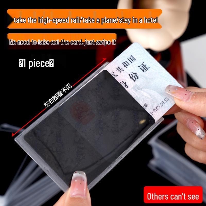 

Держатель для карт с защитой от подглядывания для ID и банковских карт - Защитный чехол для конфиденциальности