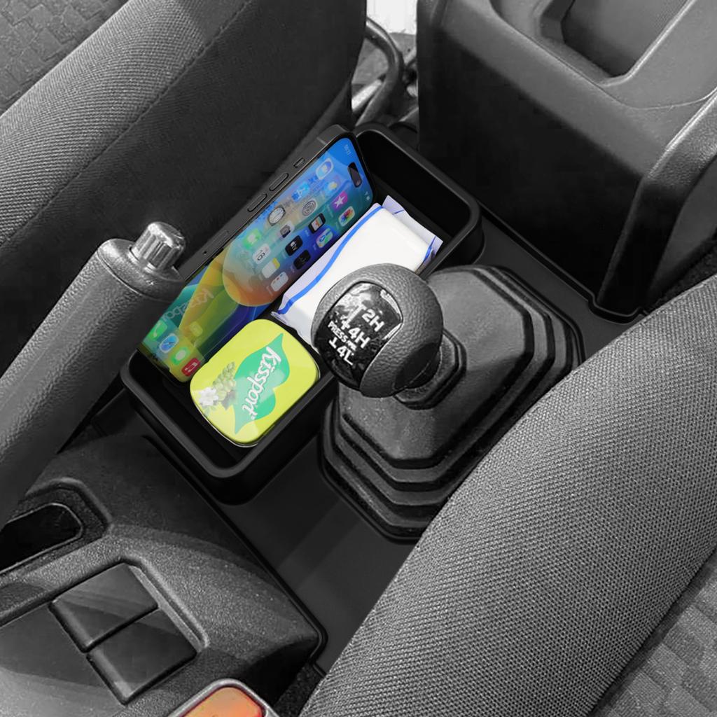 For Suzuki Jimny 2025-2025 Auto Center Console Storage Box Gear Lever Side Tidying Tray Organizer Car Interior Accessories Black