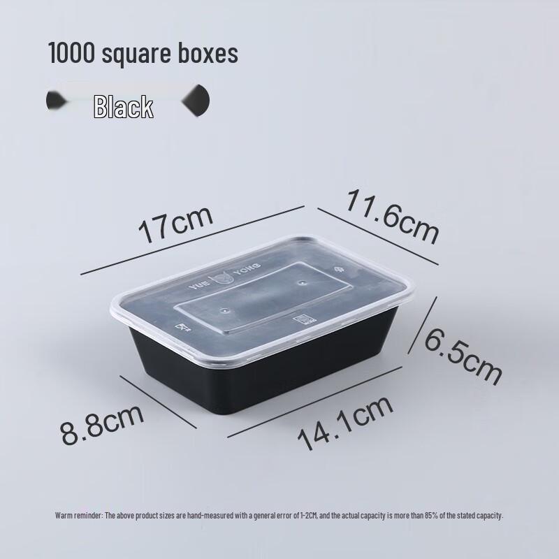 Yueyong Disposable Plastic Rectangular Takeaway Lunch Box