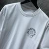 8702 CHROME HEARTS Summer New High Quality Cotton Round Neck Loose Large Size Men's and Women's T-shirt Couple T-shirt