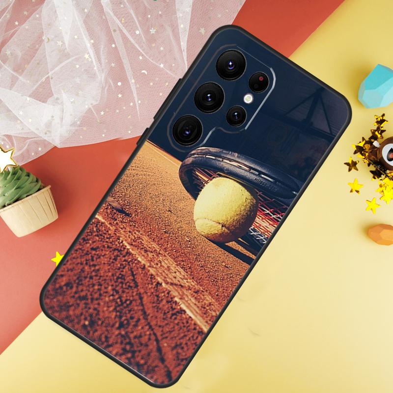 

Tennis Ball Sport Phone Case For Samsung Galaxy S26 S25 Ultra S23 FE S21 S20 S22 S24 Ultra S10 Plus Cover Coque Galaxy S21