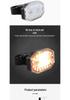Rainproof LED Bicycle Tail Lights, USB Rechargeable, High Brightness Safety Warning for Cycling