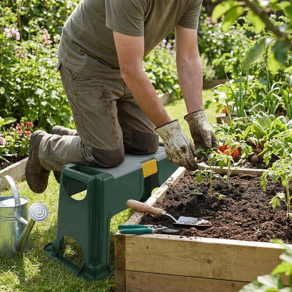 Sgabello da Giardinaggio Portatile Panca Pieghevole per Ginocchiarsi Sgabello Professionale per Ginocchiarsi Lavori di Giardinaggio