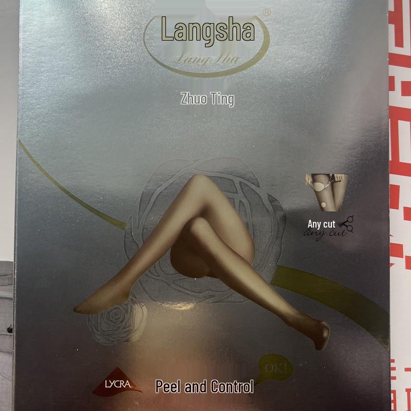 Langsha Lycra-Free Cut Pantyhose ZT6501 One Size чёрный