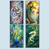 Animal 5D DIY Full Drill Square Diamond Painting Kit for Home Wall Room Decor