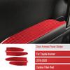 4pcs Red Carbon Fiber Interior Door Armrest Panel Cover For Toyota 4Runner 10-20