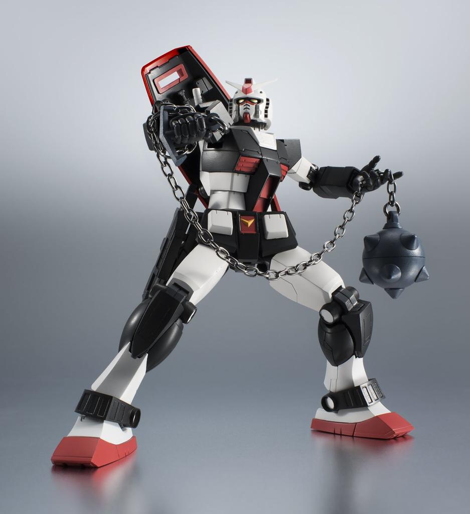 TAMASHII NATIONS ROBOT Spirits Mobile Suit Gundam Prototyp Gundam 125mm malowana ruchoma figurka [SIDE MS] RX-78-1 wer.. ANIME. Około. ABS i PCV