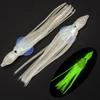 10Pcs Squid Bait Realistic Eye Simulation Shape Bright Color Squid Lure with Luminous
